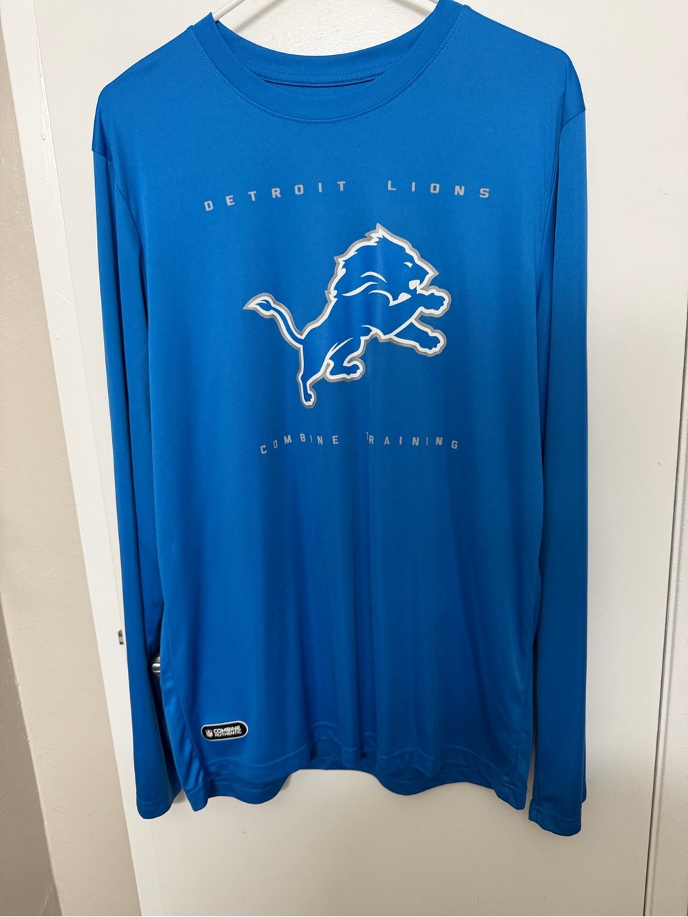 Men's Detroit Lions Long-Sleeve Performance Shirt - Blue